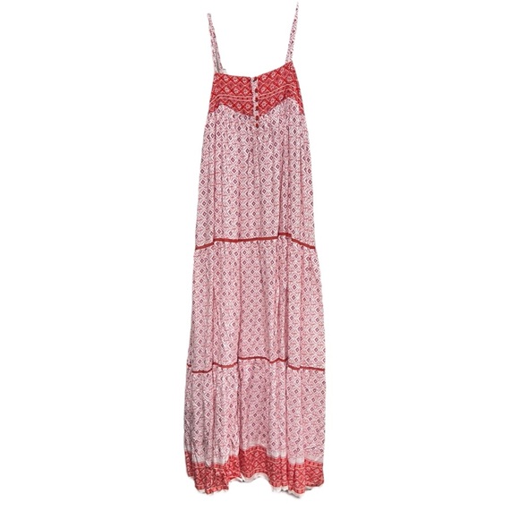 NWOT Three Bird Nest Solange Red Maxi Dress - Picture 4 of 16